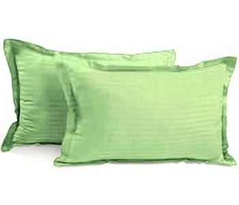 Cotton Satin Stripe 210 Tc Super King Bedsheet with 2Pc Pillow Cover 274 cm X274 cm 2
