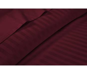 Cotton Satin Stripe 210 Tc Super King Bedsheet with 2Pc Pillow Cover 274 cm X274 cm 2
