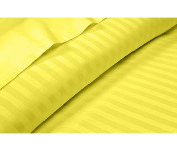 Cotton Satin Stripe 210 Tc Super King Bedsheet with 2Pc Pillow Cover 274 cm X274 cm 2