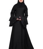 Khadija Fashion,Women's,Imported Soft Nida Fabric, Hand Work Bell Sleeves with georgette scarf,Especially For Girls.