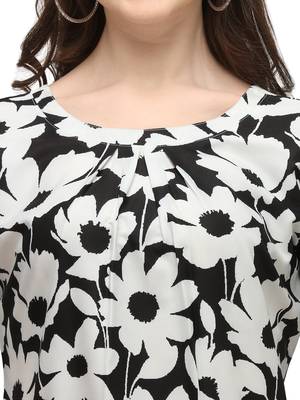White printed crepe crop-tops 5