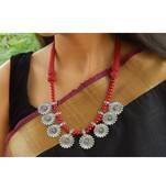 Maroon necklaces