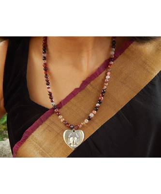 Multicolor agate necklaces 1