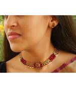 Maroon agate chokers