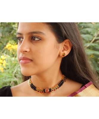 Black agate chokers 2