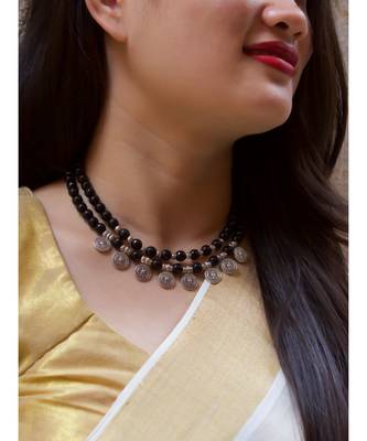 Black agate necklaces 1