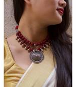 Maroon necklaces