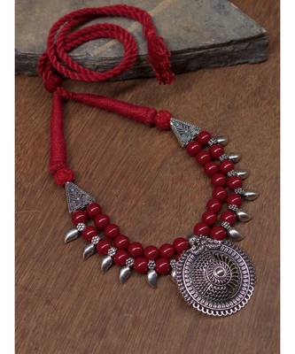 Maroon necklaces 2