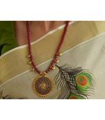 Maroon necklace-sets