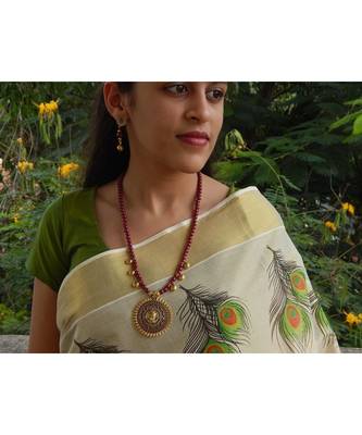 Maroon necklace-sets 2