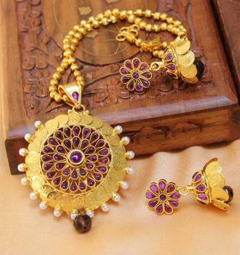 Purple agate pendants 1