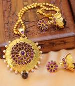 Purple agate pendants