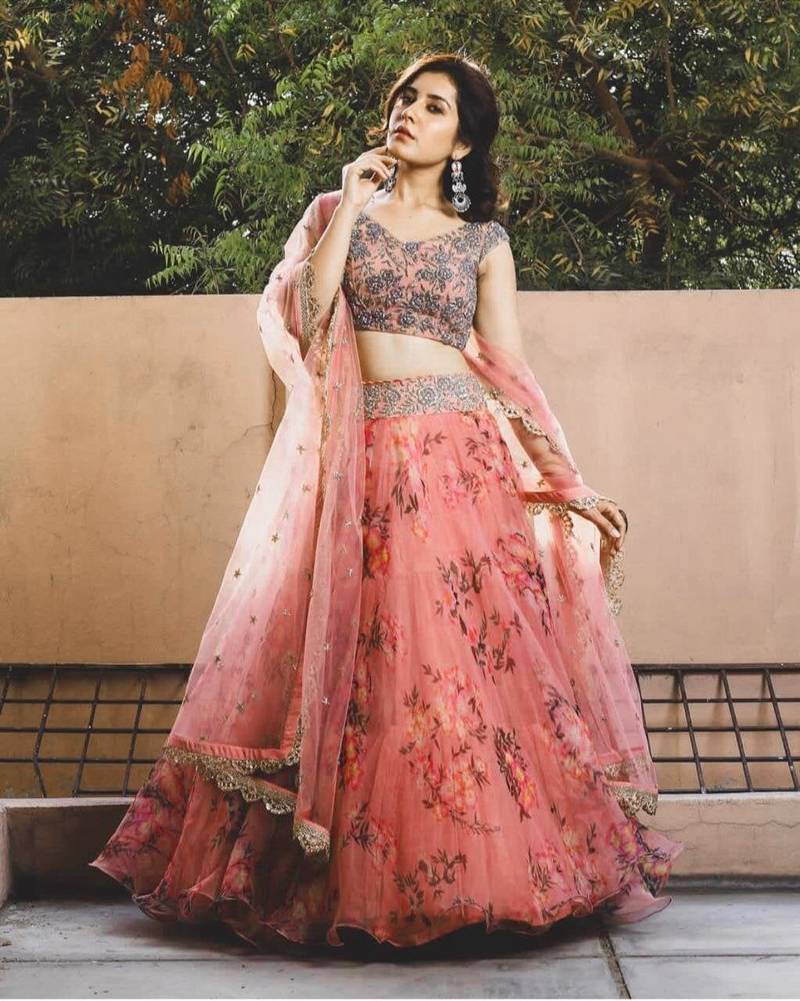 Hot Pink Silk Embroidered Festive Party Wear Lehenga Choli