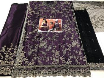 Wine Color Heavy Vaishanavi Net With Embroidery Cording Work Salwar kameez Dress With Heavy Duppata Work Suit 3