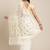 White & Golden Woven Design Dhakai Jamdani Saree