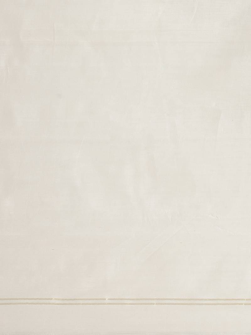 White & Golden Woven Design Dhakai Jamdani Saree