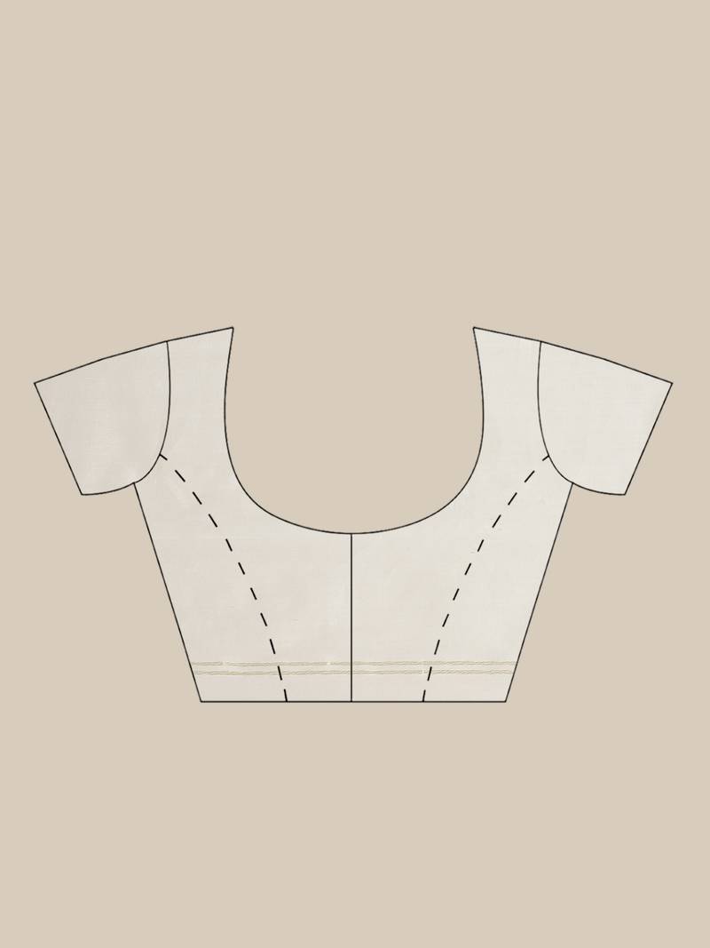 White & Golden Woven Design Dhakai Jamdani Saree
