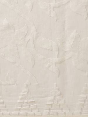 White & Red Half-&-Half Woven Design Dhakai Jamdani Saree 3