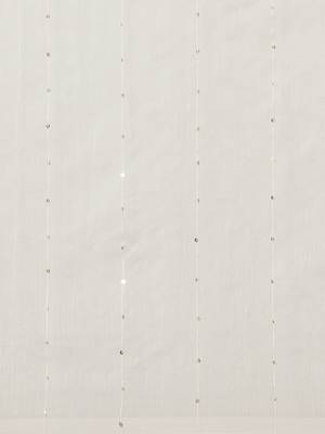 White Sequinned Bengal Handloom Taant Saree 3