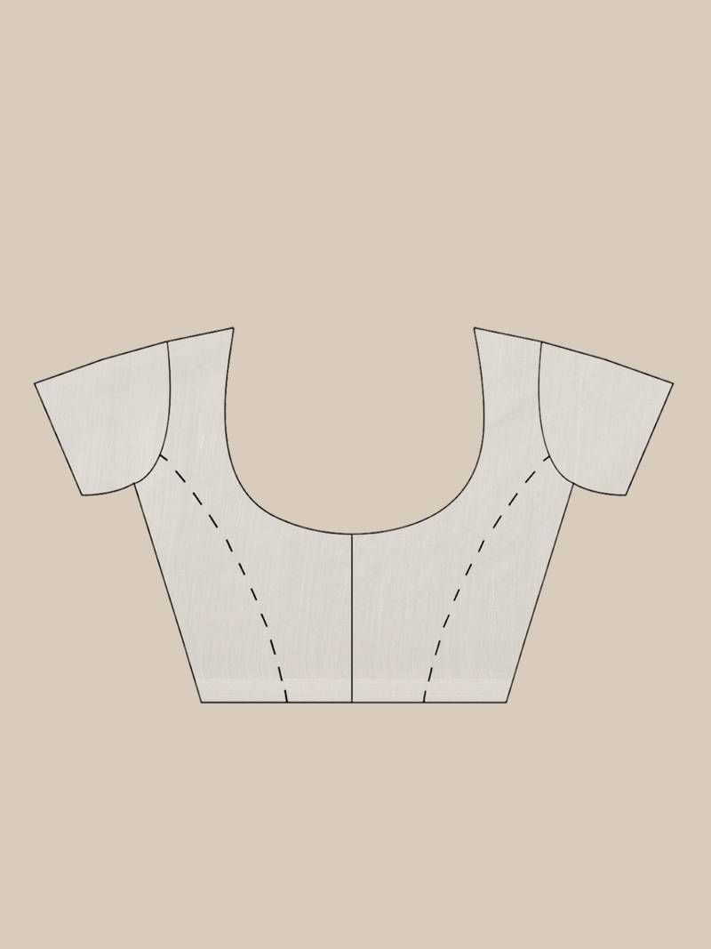 White Sequinned Bengal Handloom Taant Saree