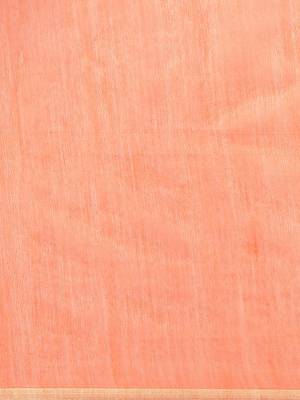 Orange Embroidered Bengal Handloom Taant Saree 5
