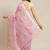Lavender Pure Linen Woven Design Handloom Jamdani Saree