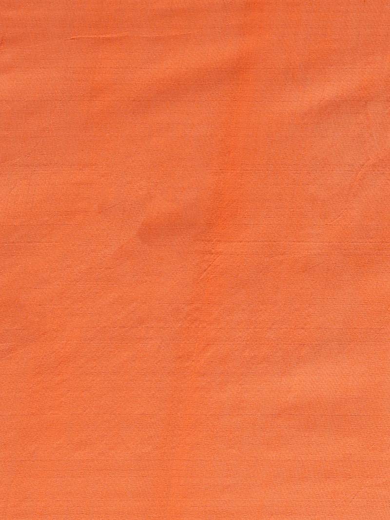 Black & Orange Handloom Embroidered Saree