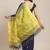 Navy Blue & Yellow Handloom Woven Design Saree