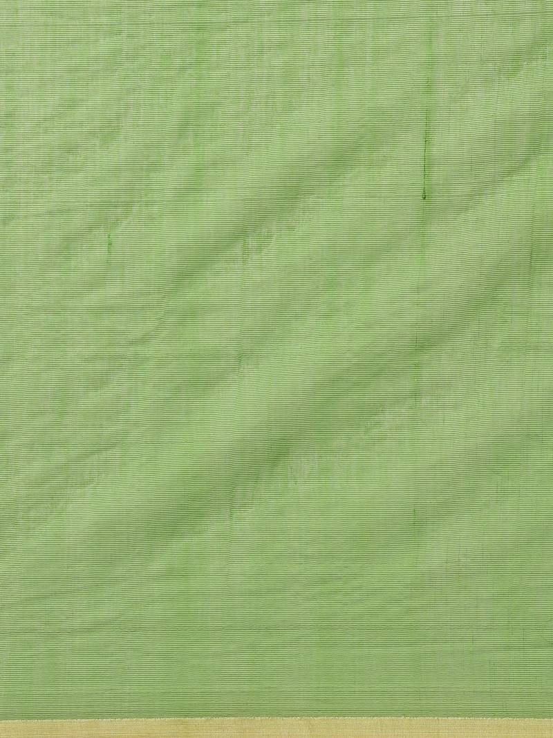 Green & Pink Embroidered Bengal Handloom Saree