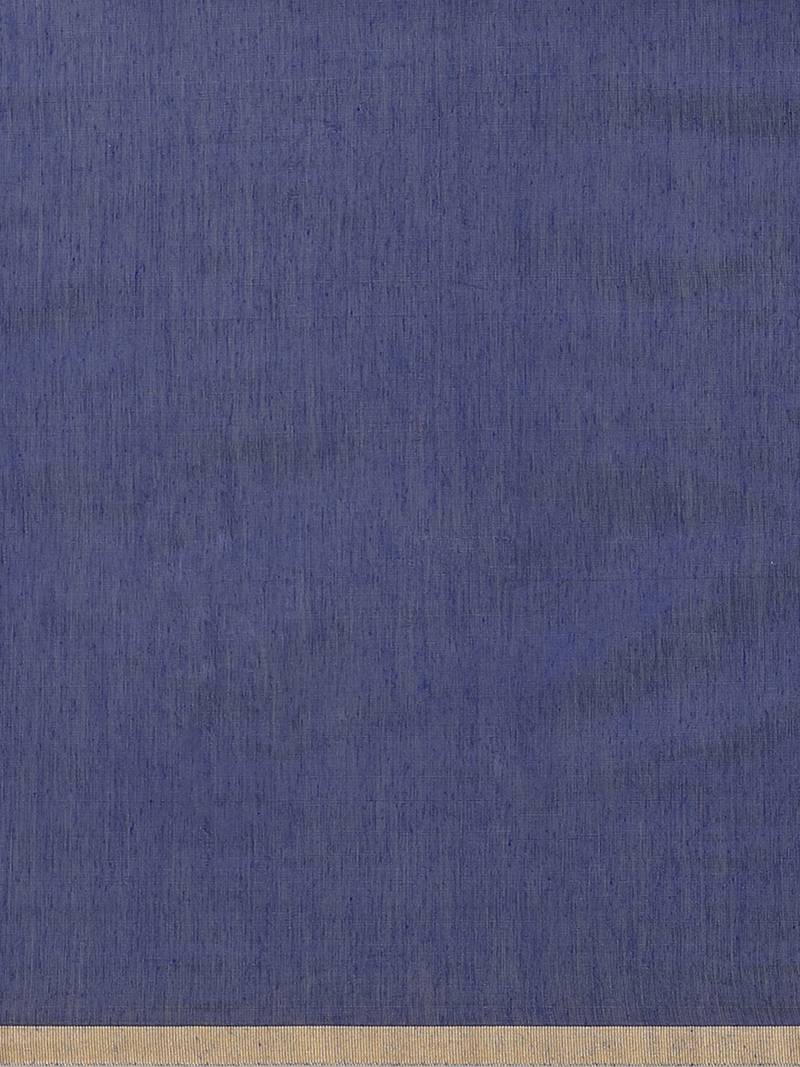 Navy Blue & Pink Bengal Handloom Embroidered Saree