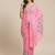 Pink & Green Bengal Handloom Embroidered Saree