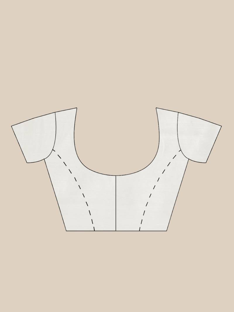 White & Golden Pure Cotton Sequinned Embellished Handloom Saree