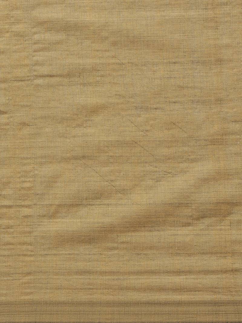 Olive Green Solid Handloom Saree