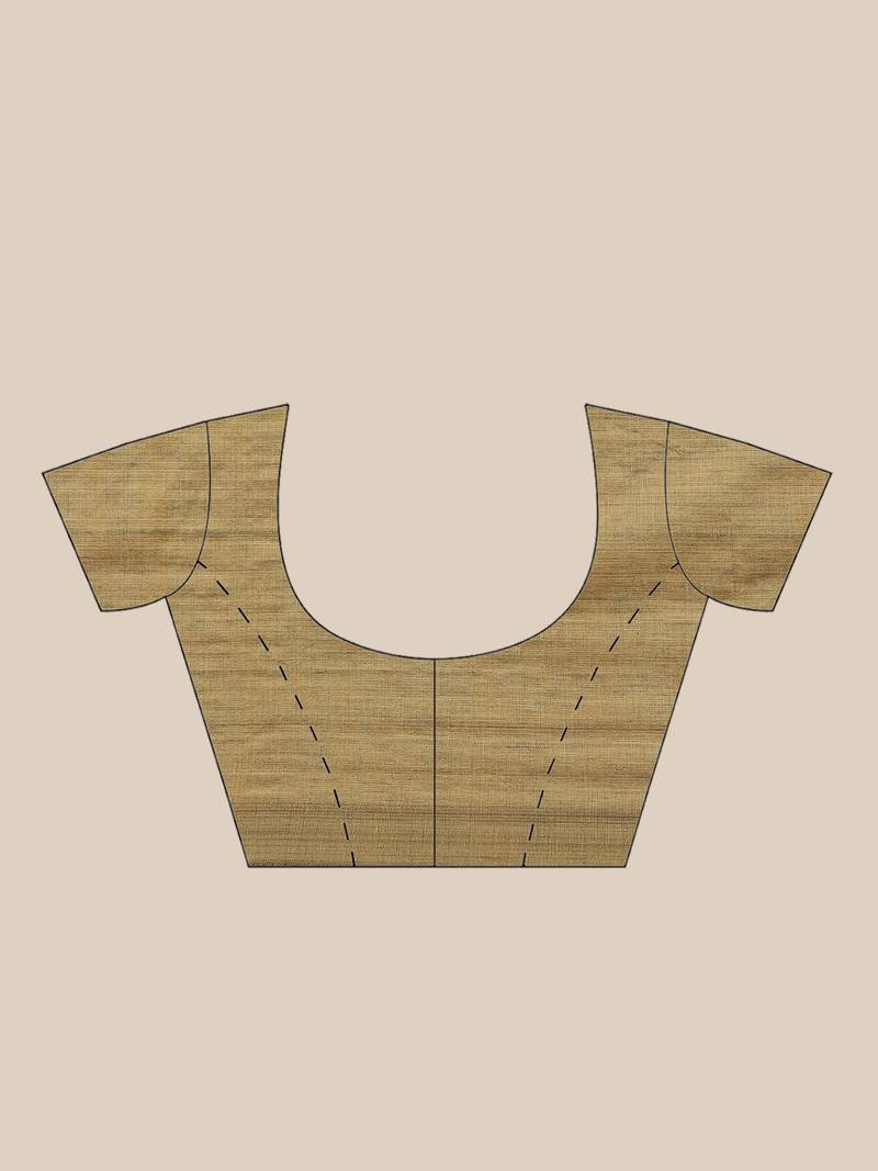 Olive Green Solid Handloom Saree