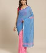 Pink cotton_silk handloom-sarees