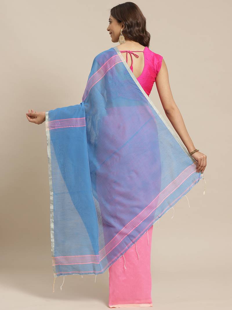 Pink cotton_silk handloom-sarees