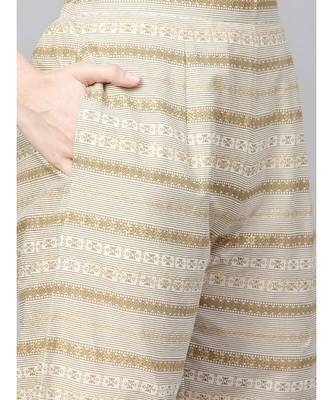 Indo Era Solid Straight Kurta with Palazzo Dupatta Set 5