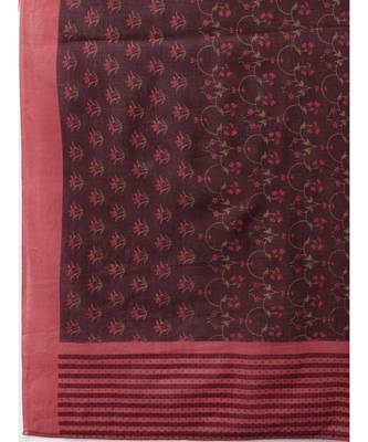 Indo Era Maroon Floral Printed A-Line Kurta with Palazzo Set 6
