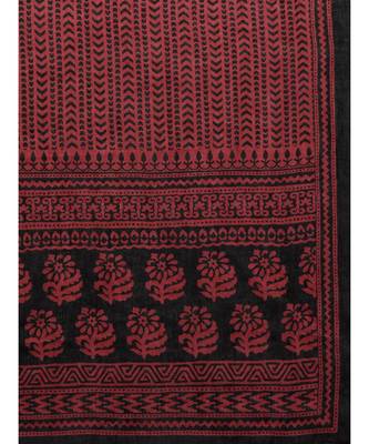 Indo Era Black Floral Printed Straight Kurta with Palazzo Set 6
