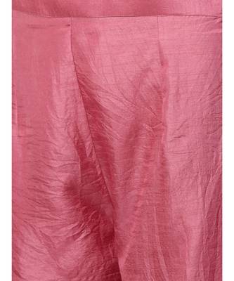Indo Era Pink Solid Kurta Palazzo with Dupatta Set 5