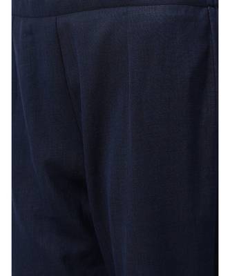 Indo Era Navy Blue Embroidered Straight Kurta Pant with Dupatta Sets 5