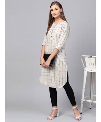 Indo Era Grey south cotton Saga Curved Kurta 4