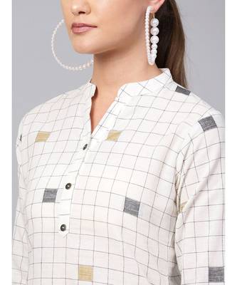 Indo Era cream south cotton Saga High-Low Kurta 6