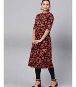 Indo Era Multi printed A-line Kurta