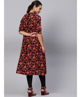Indo Era Multi printed A-line Kurta 2