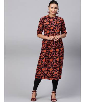 Indo Era Multi printed A-line Kurta 3