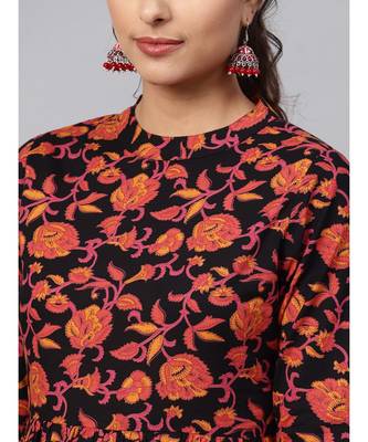 Indo Era Multi printed A-line Kurta 6