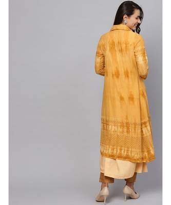 Indo Era Mustard Shifali Jacket Kurtas 2