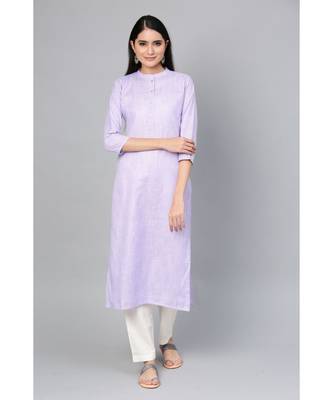 Indo Era Magenta Striped Straight Kurtas 4