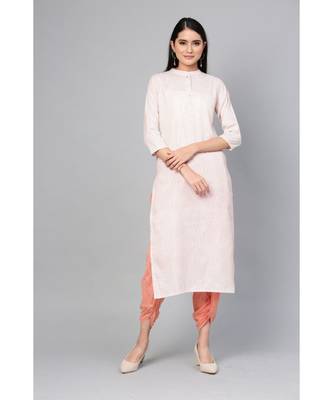 Indo Era Brown Striped Straight Kurtas 1